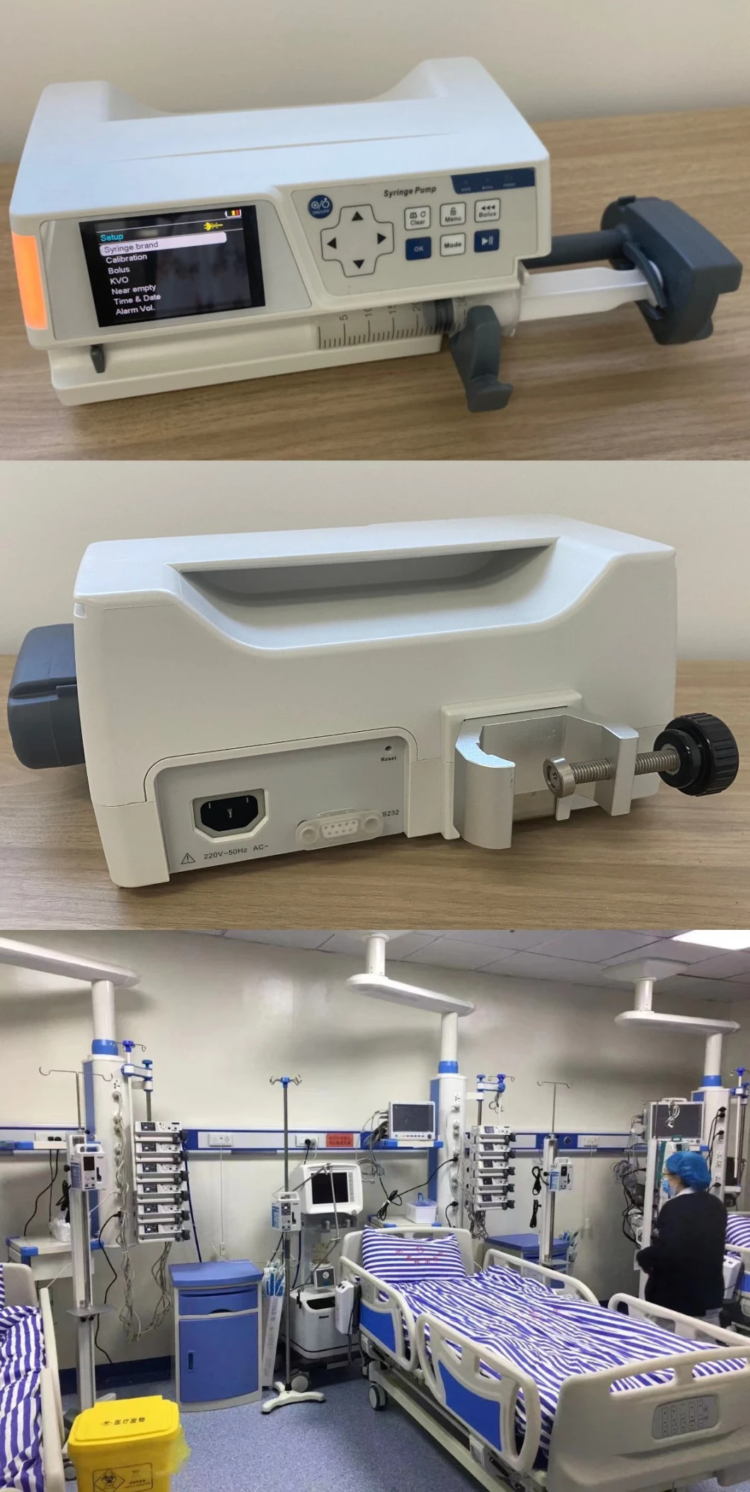 Dpmmed High Quality Factory Price Single Portable Auto High Pressure Medical Electric Veterinary Wholesale Prefilled Injector Infusion Syringe Pump with CE