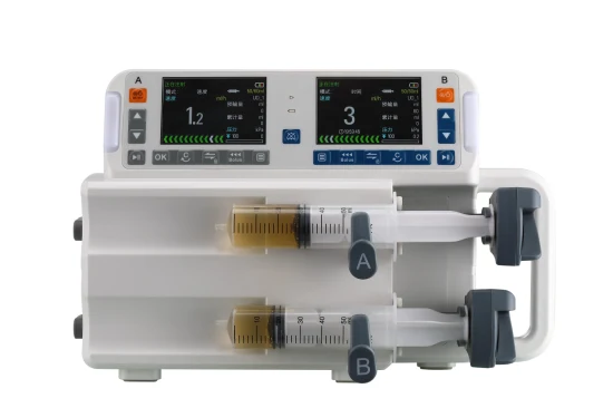 Pompe à perfusion à double seringue de haute qualité Dpmmed dans les équipements et accessoires d'anesthésie